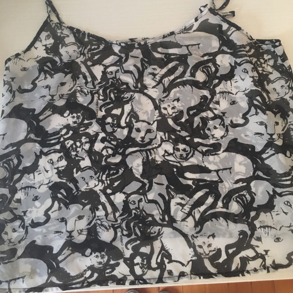 America Apparel Cropped Cat Tank